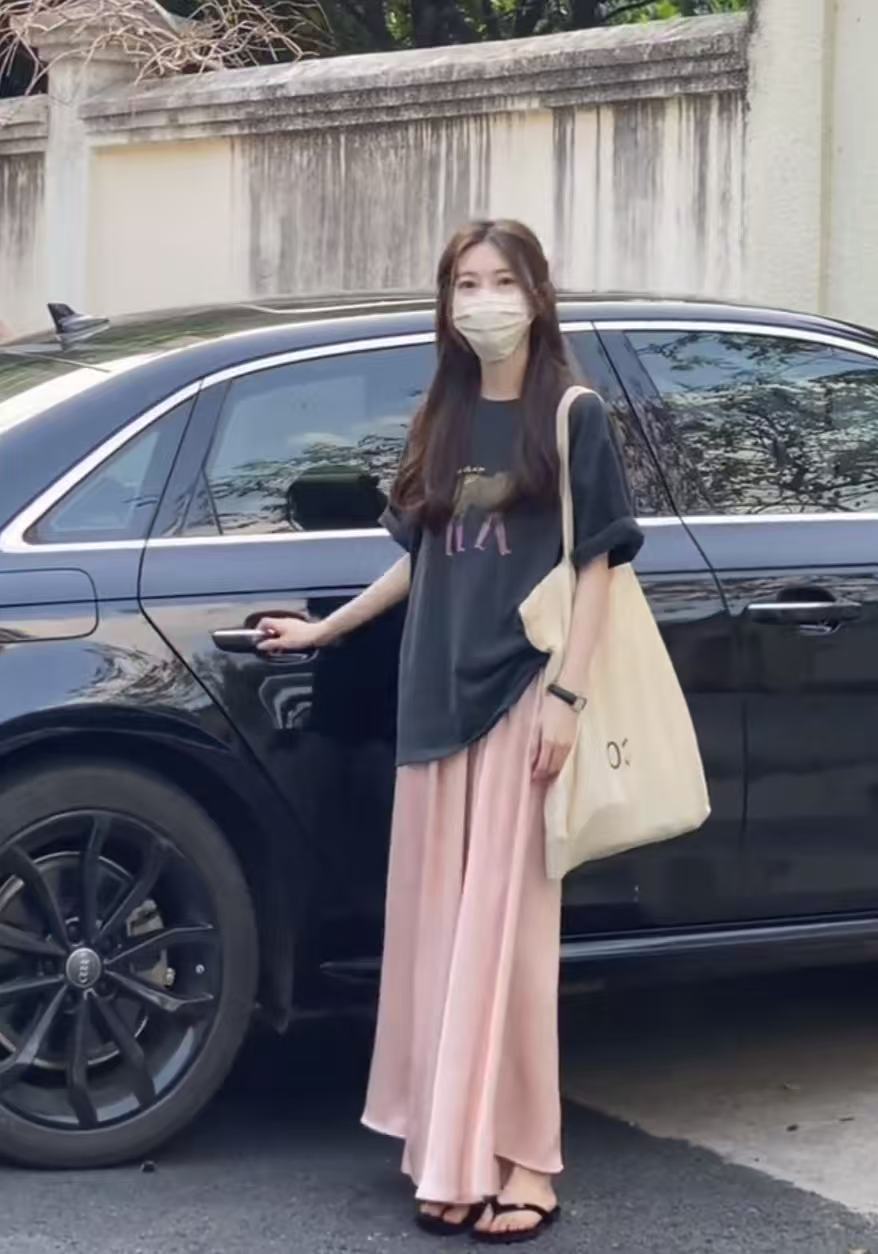 Korean Style Casual Printed T-Shirt and Skirt Two-Piece Set - Image 3