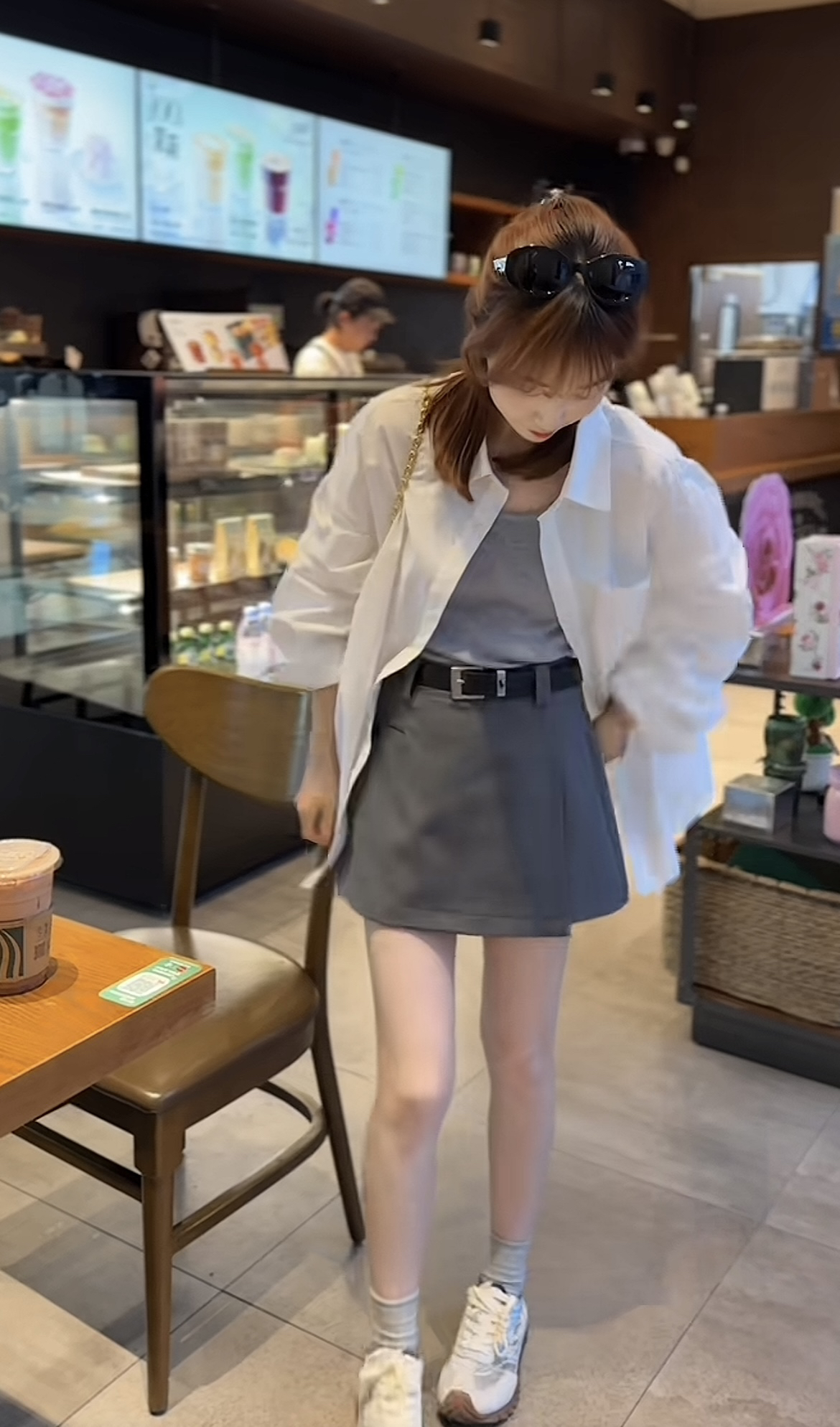 Korean Style Shirt Vest and Skirt Three-Piece Set for Women - Image 2